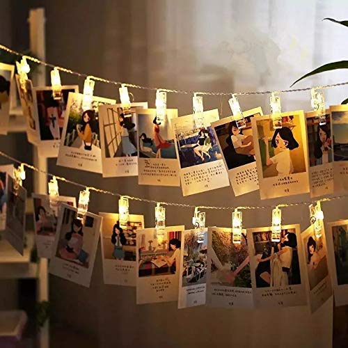 24 LED Photo Clips String Lights Photos Pictures and Home Decoration- (Pack  Of -2)